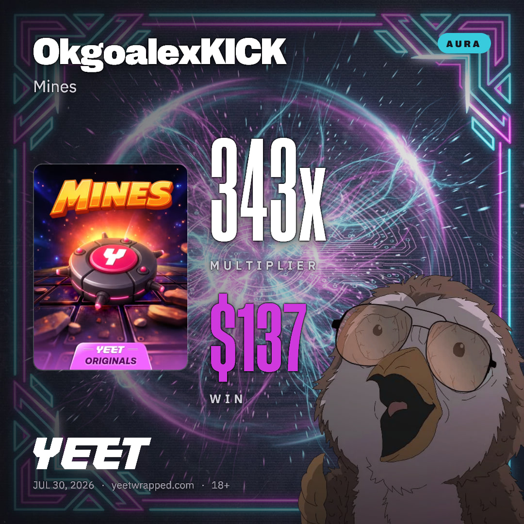 OkgoalexKICK hit 342.6x on Mines