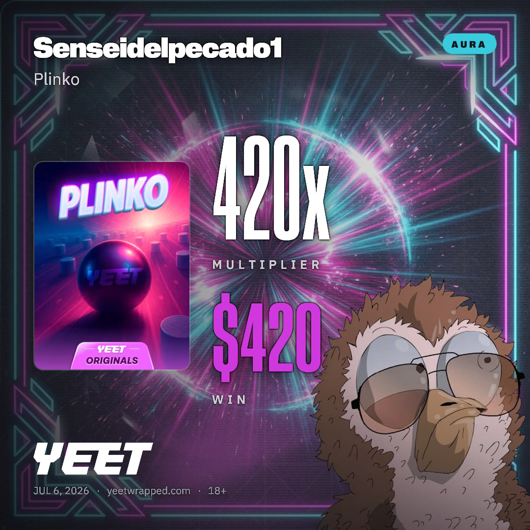 Senseidelpecado1 hit 420x on Plinko