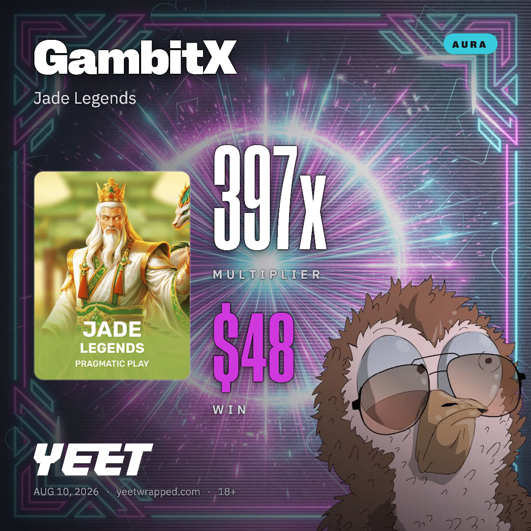 GambitX hit 397.1x on Jade Legends