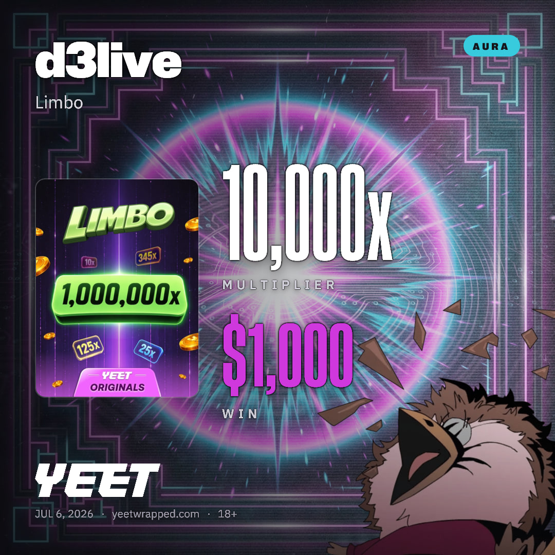 d3live hit 10,000x on Limbo