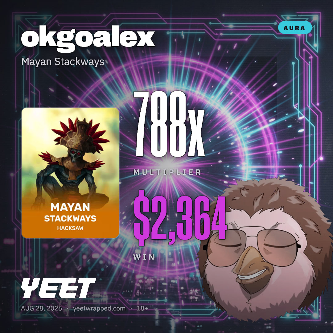 okgoalex hit 788.1x on Mayan Stackways