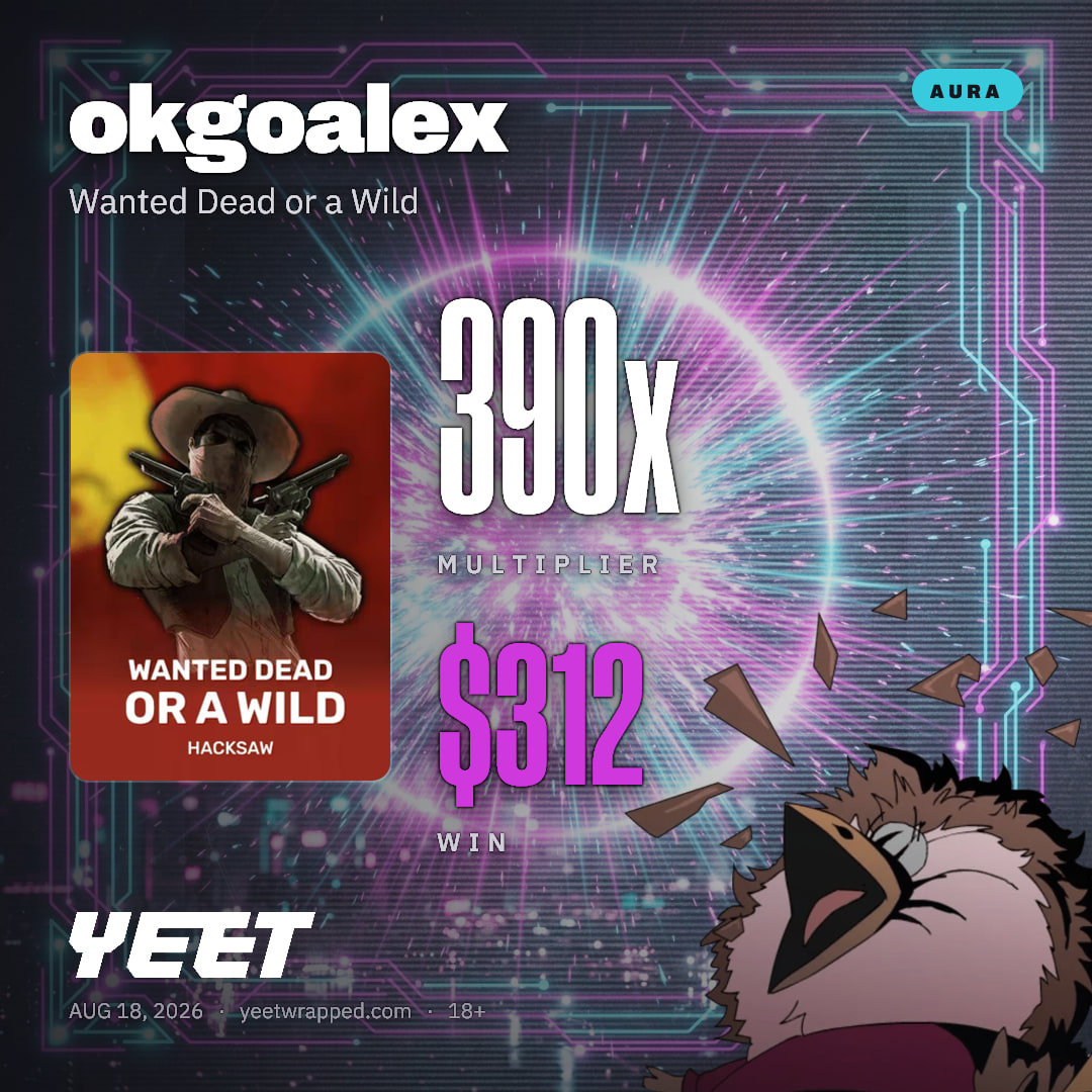 okgoalex hit 389.5x on Wanted Dead or a Wild