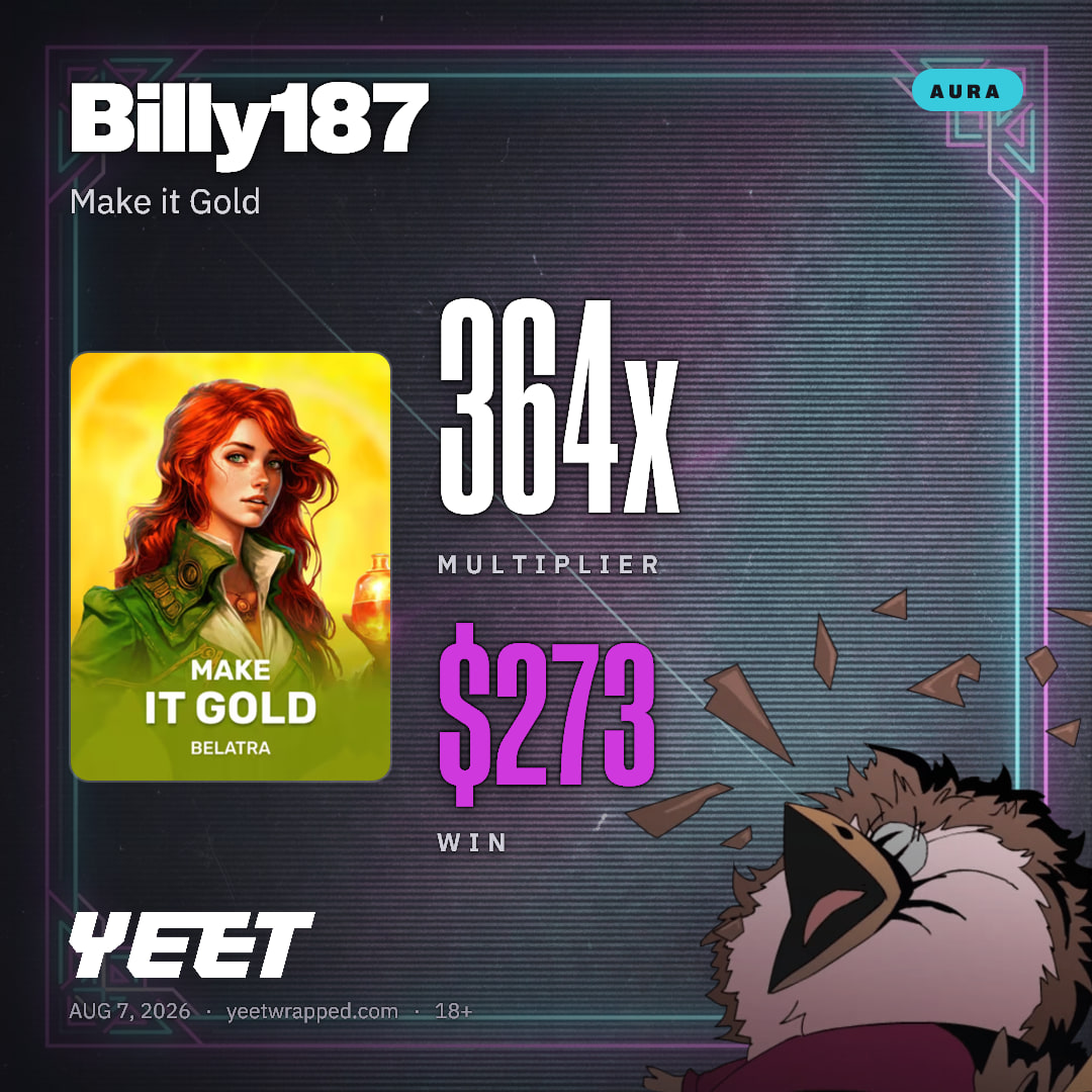 Billy187 hit 364.4x on Make it Gold