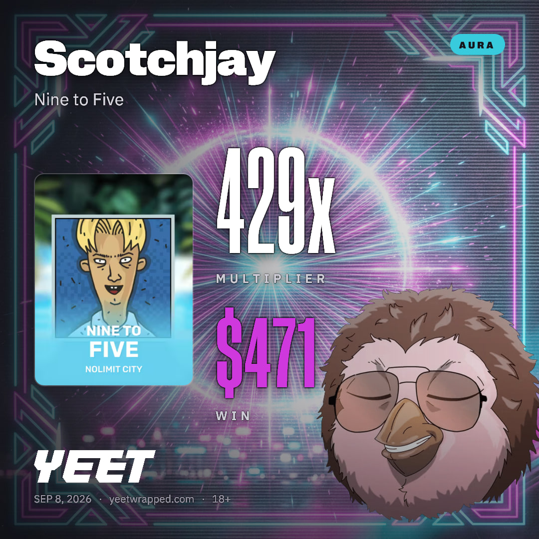 Scotchjay hit 428.5x on Nine to Five