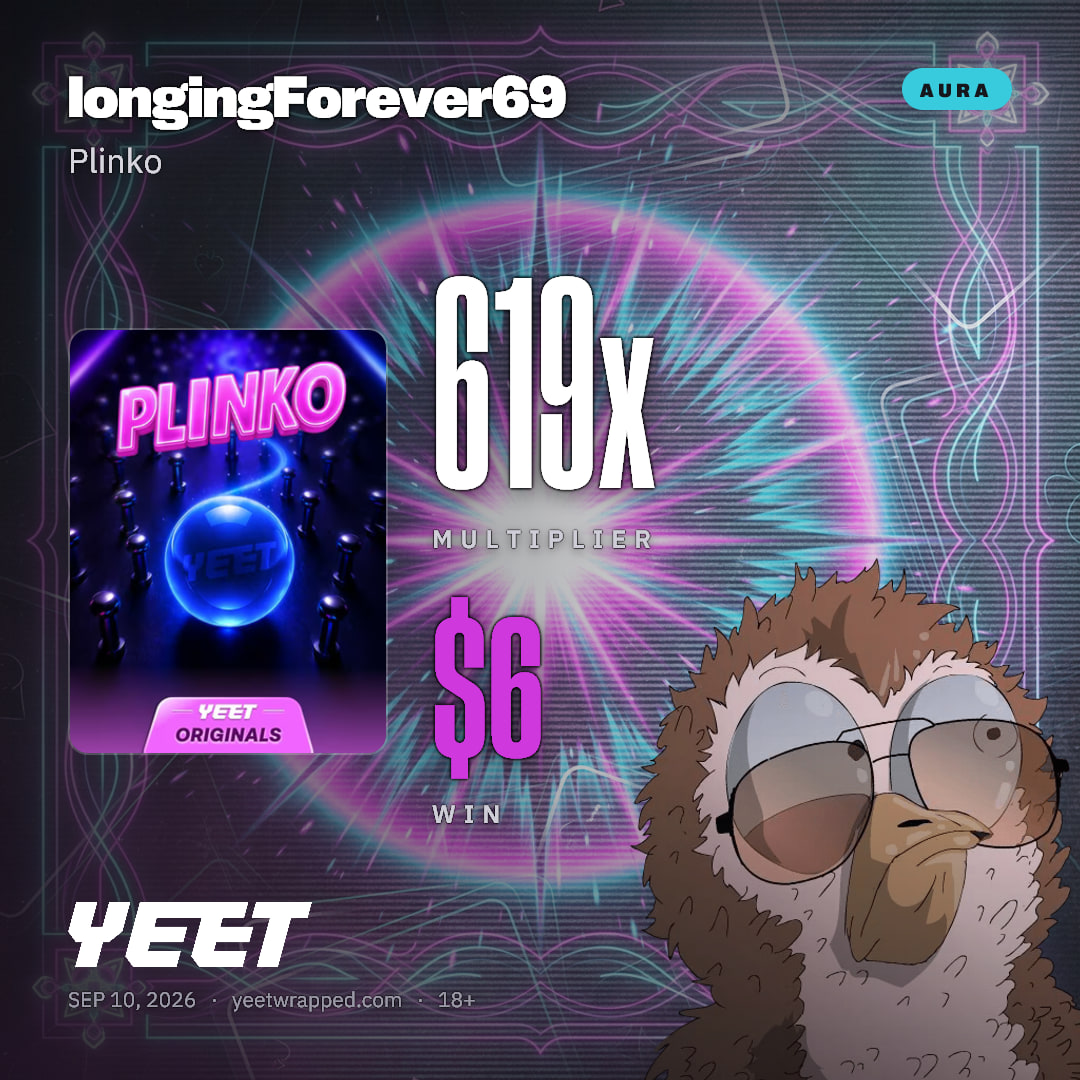 longingForever69 hit 619x on Plinko