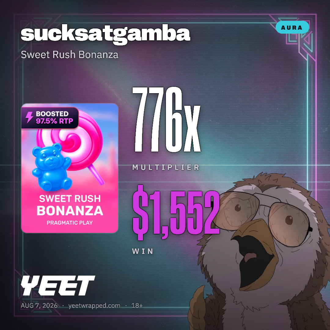 sucksatgamba hit 775.8x on Sweet Rush Bonanza