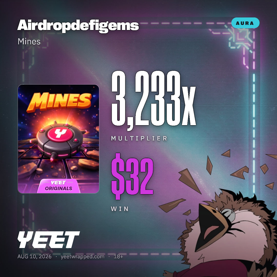 Airdropdefigems hit 3,233x on Mines